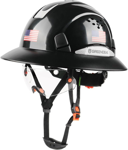 Full brim hard hat vented - full,